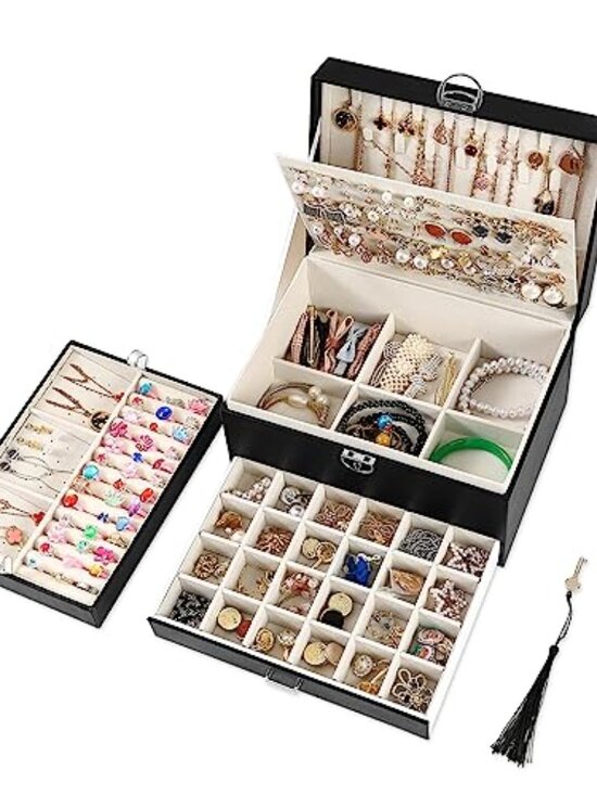 Other - 5 Layers Girl Jewelry Organizer Box With Lock